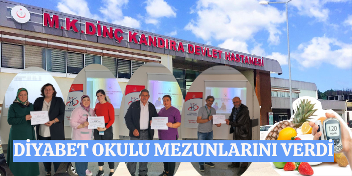 Kandıra Devlet Hastanesi Diyabet Okulu Yeni Mezunlarını Verdi