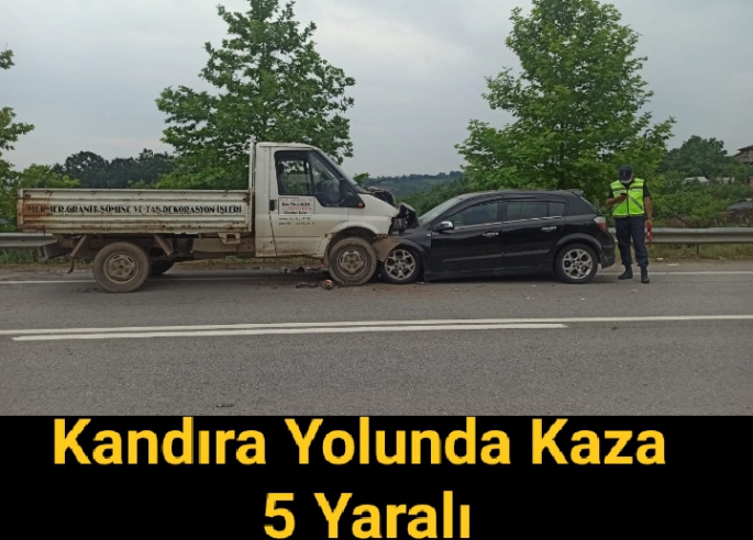 Kandıra Yolunda Kaza 5 Yaralı