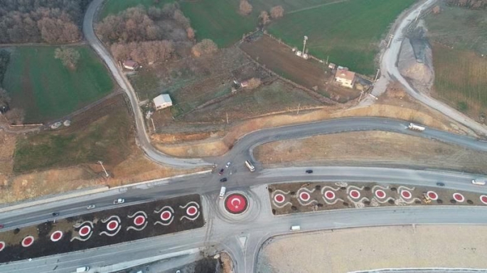 Kandıra yolunun 6 kilometresi daha bitti