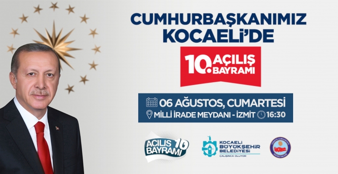 Kocaeli´de 10. Açılış Bayramı heyecanı yaşanıyor