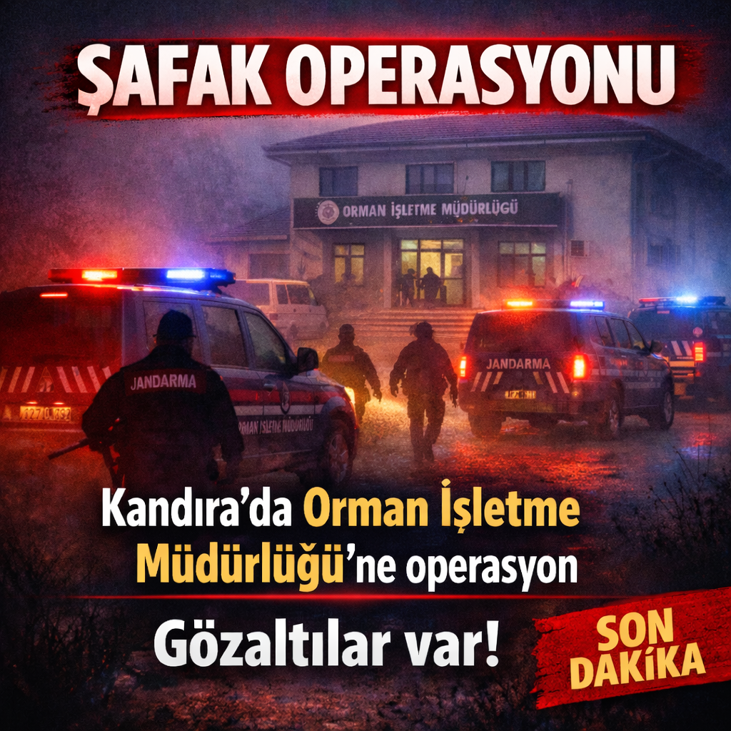 Kandıra’da Şafak Operasyonu! Hedefte Orman İşletme Müdürlüğü Var