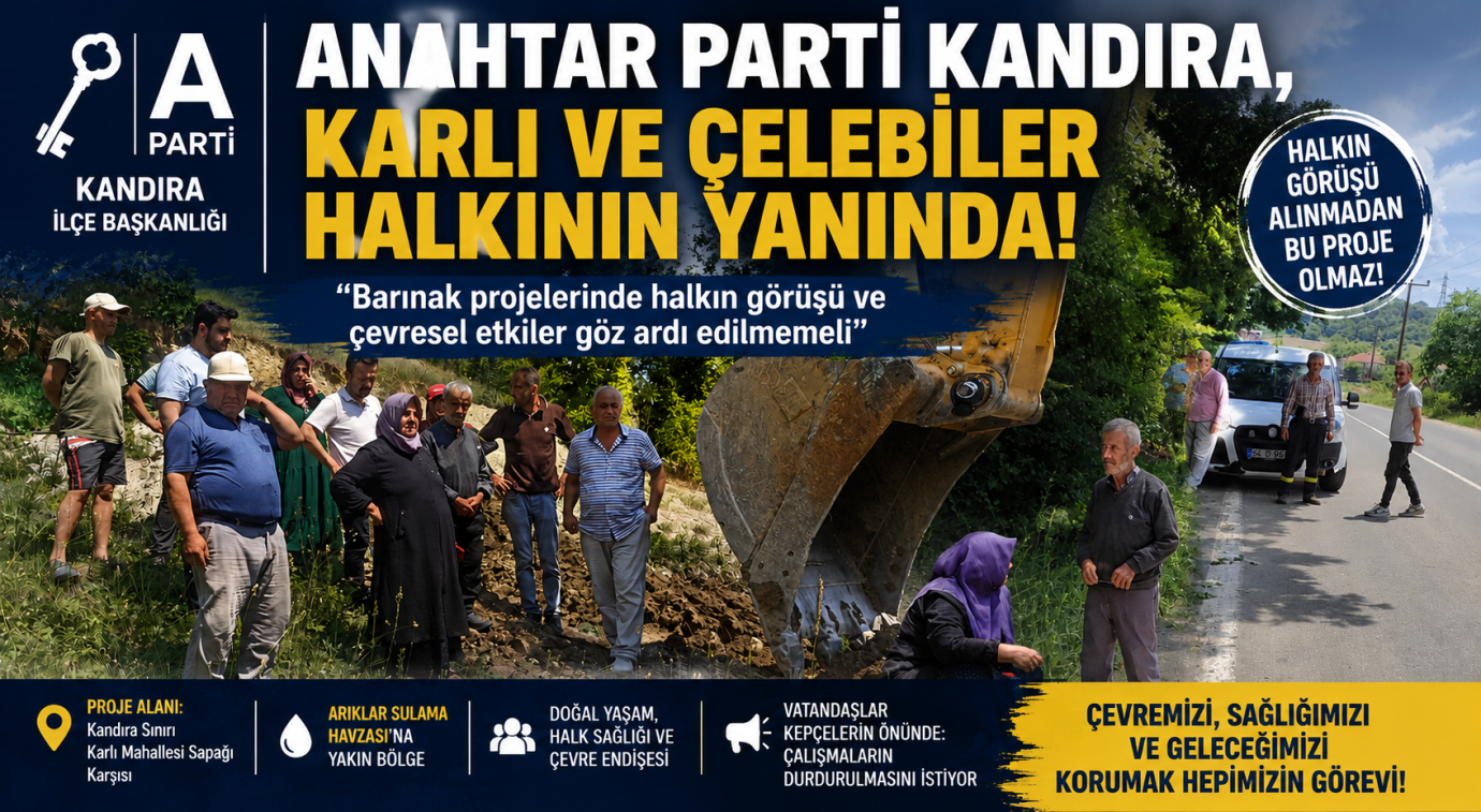 Anahtar Parti Kandıra İlçe Başkanlığı’ndan Köpek Barınağı Projesine İlişkin Açıklama