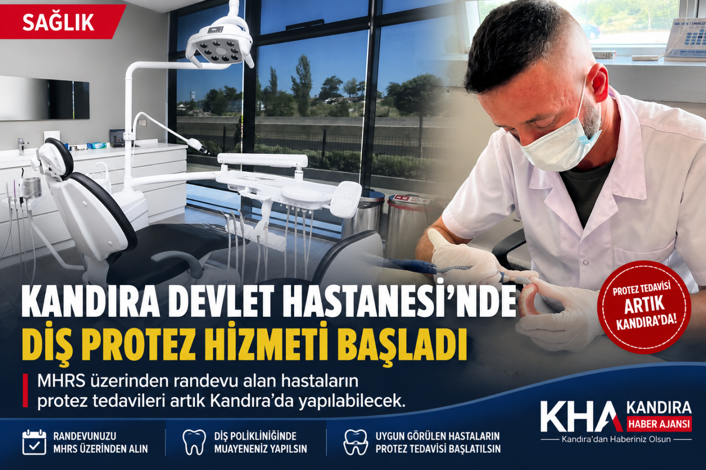 Kandıra Devlet Hastanesi'nde Diş Protez Hizmeti Başladı