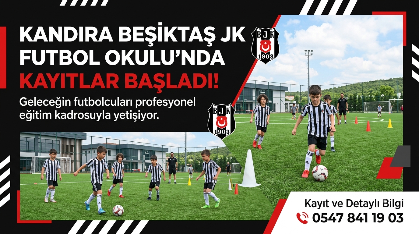 Kandıra Beşiktaş JK Futbol Okulu'nda Kayıtlar Başladı