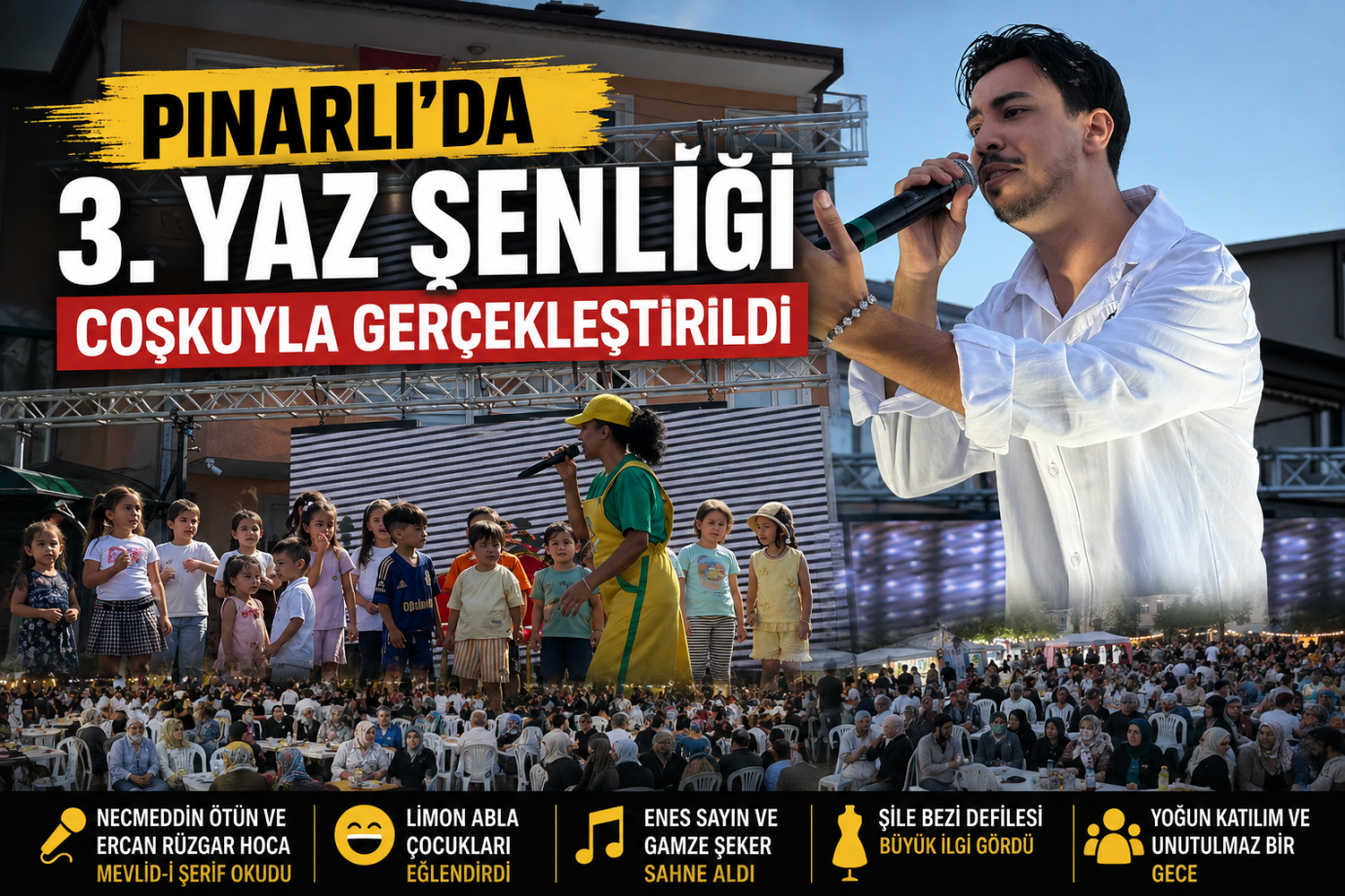 KANDIRA PINARLI’DA 3. YAZ ŞENLİĞİ COŞKUYLA GERÇEKLEŞTİRİLDİ