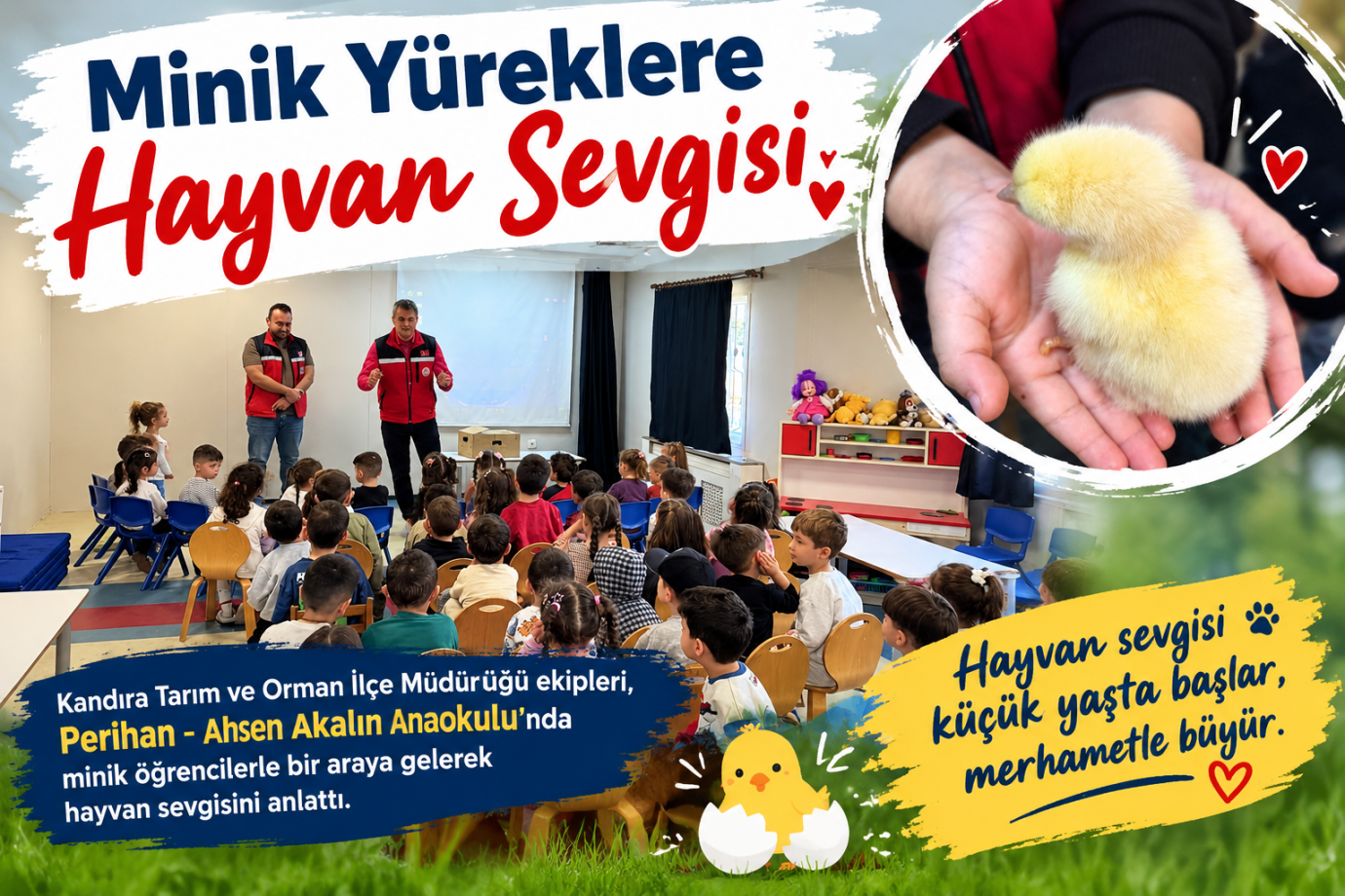 Minik Yüreklere Hayvan Sevgisi Aşılandı