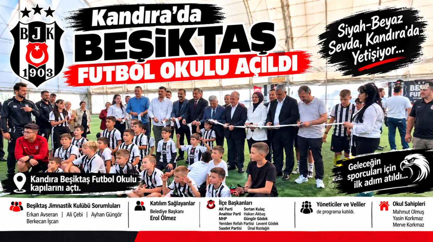 Kandıra Beşiktaş Futbol Okulu Açıldı 